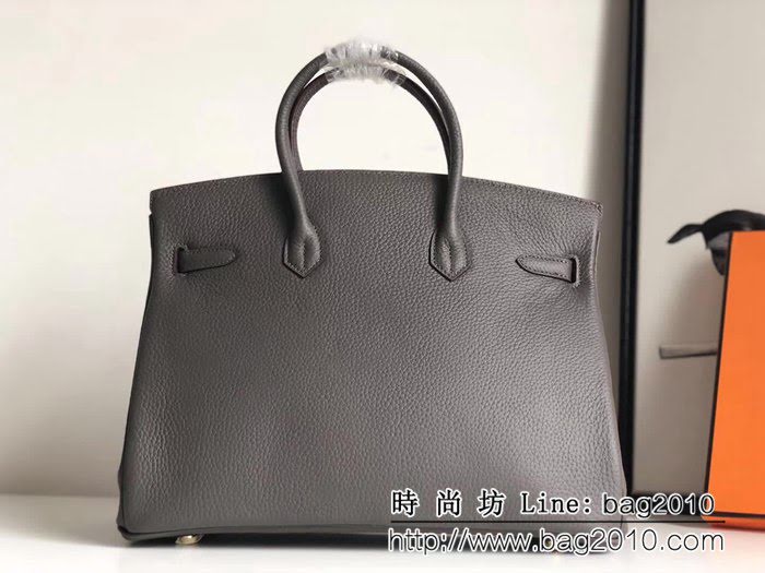 愛馬仕Hermes經典款荔枝紋軟牛皮鉑金包 百搭手提包 0AM1857
